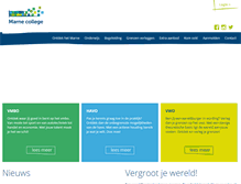 Tablet Screenshot of marnecollege.nl